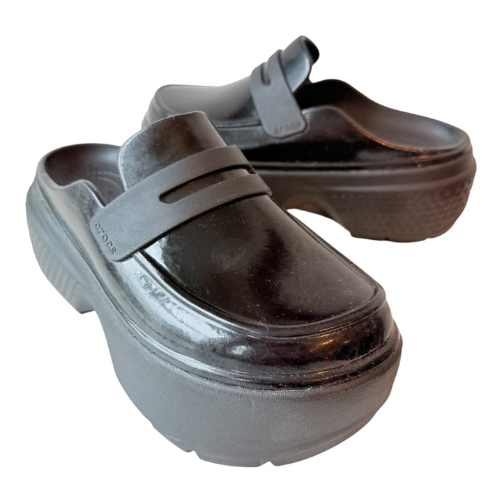 Croc’s Black Stomp High Loafer Size 6