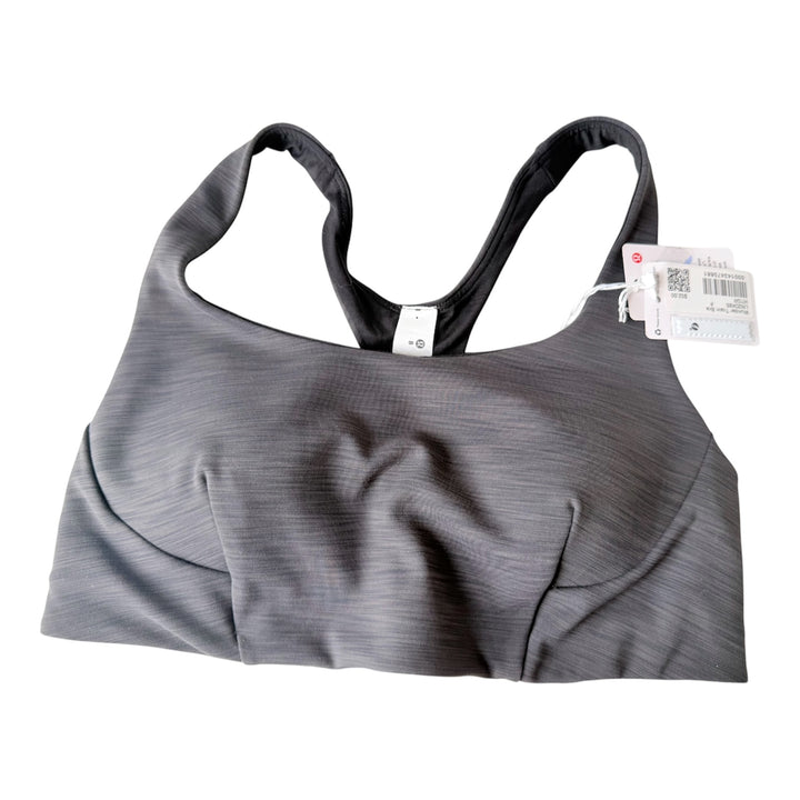 Lulu Lemon Wondertrain Bra In Grey Size 8 NWT
