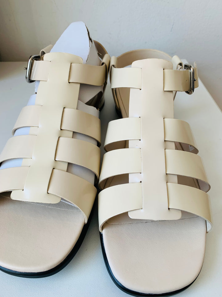 Ecco Sculpted Alba 25 Off White Sandal Size 41 (US 10-10.5) New In Box