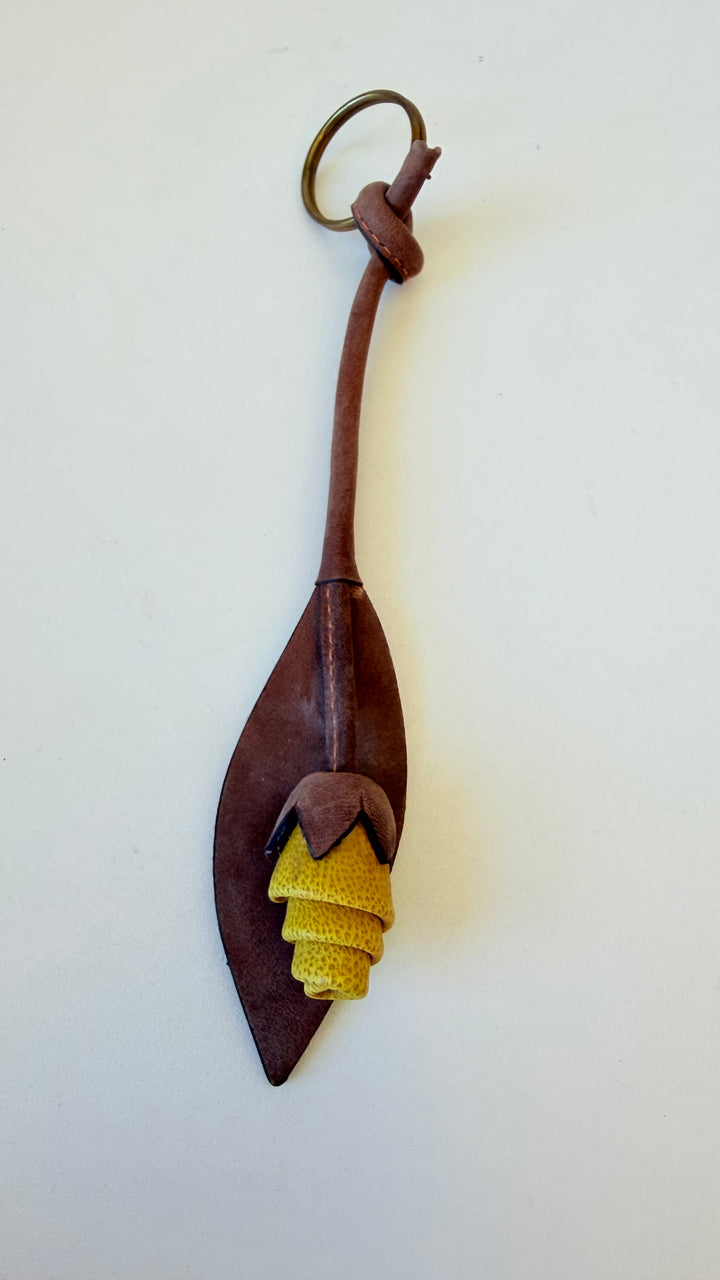 Handmade Argentina Leather Key Holder/ Handbag Charm