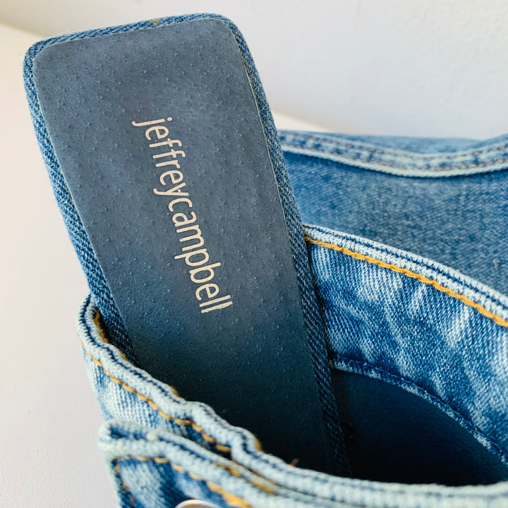 Jeffrey Campbell Jean Heeled Mules Size 10 (Fit like a 9-91/2) New