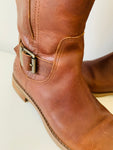 Timberland Savin Hill Brown Leather Tall Boots Size 7.5