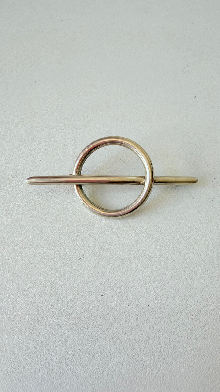 Silver Minimalist Brooch