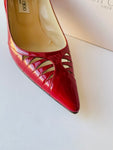 Jimmy Choo Red Patent Leather Pumps Size 40 1/2