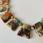 Natural Imperial Stone Handmade Statement Necklace