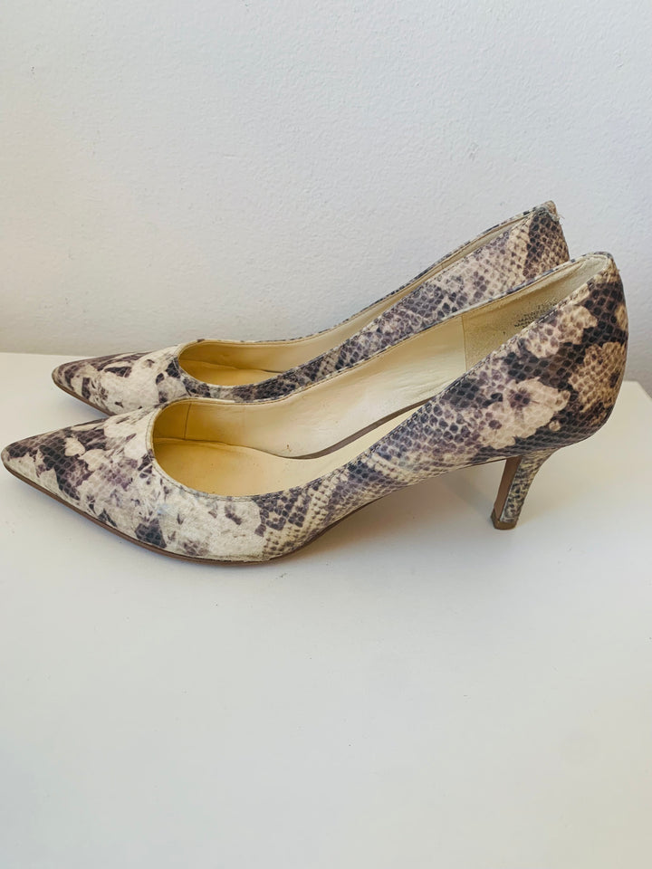 Nine West Faux Snakeskin Pump Size 7.5