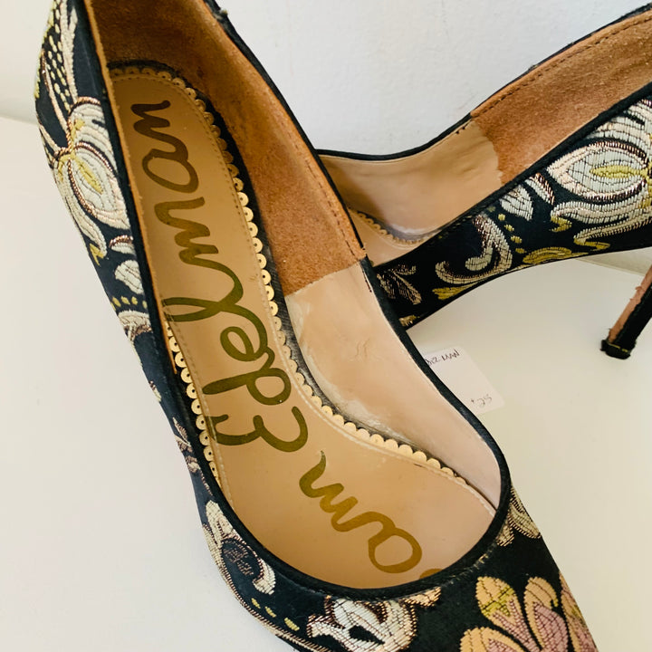 Sam Edelman Brown Tapestry Pumps Size 8.5
