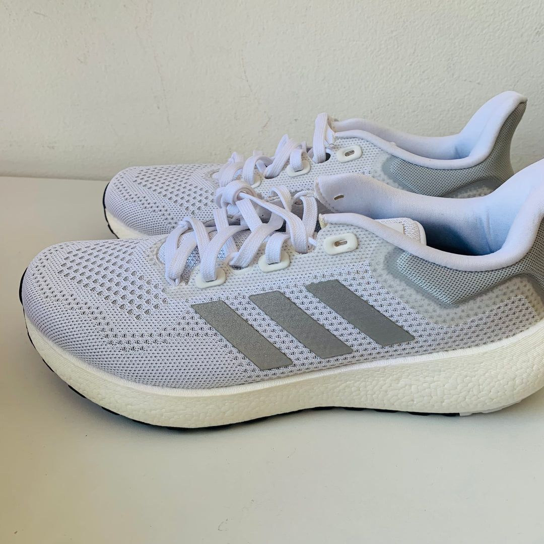 Adidas Pureboost Jet W Silver Metallic Running Shoes New In Box Size 9