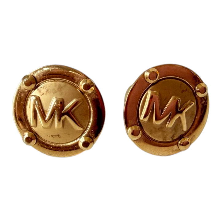 Michael Kors Goldtone Button Post Pierced Earrings