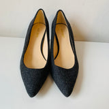 Nine West Slate Grey Fabric Pointed Toe Pumps Size 7.5