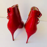 Kendell Miles Xposed Red Leather Booties Size 37