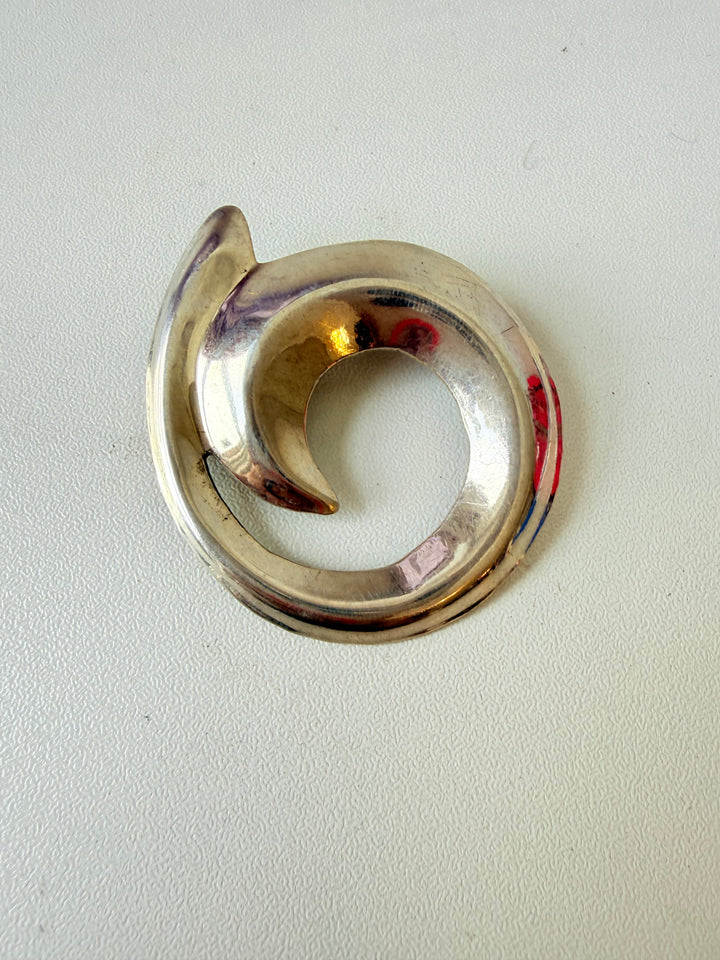Vintage Taxco Sterling 925 Swirl Brooch/Pin