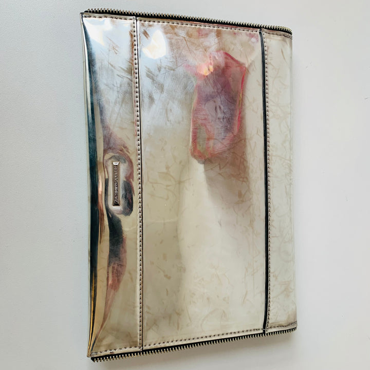 Rebecca Minkoff Leo Metallic Envekooe Clutch Handbag