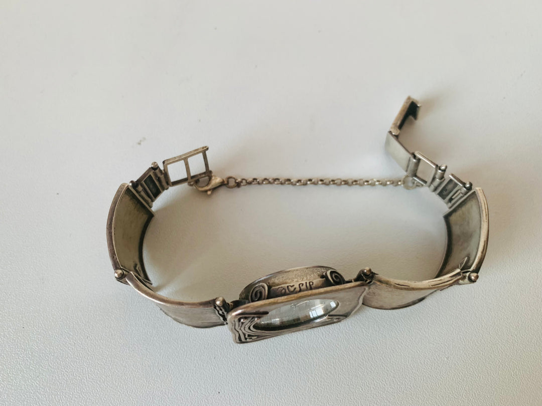 Silpada Designs Vintage 925 Sterling Silver Israel Link Watch