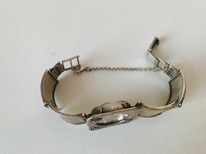 Silpada Designs Vintage 925 Sterling Silver Israel Link Watch
