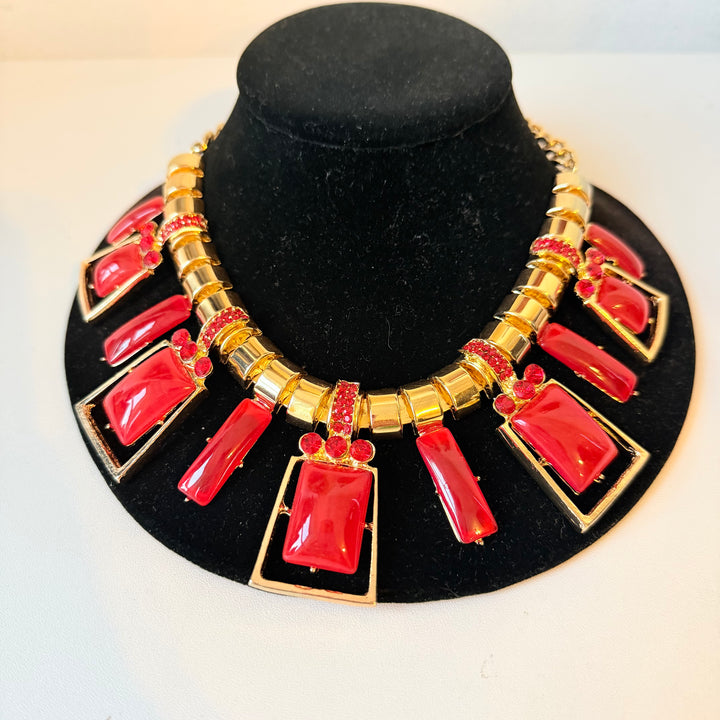 Orange Statement Necklace