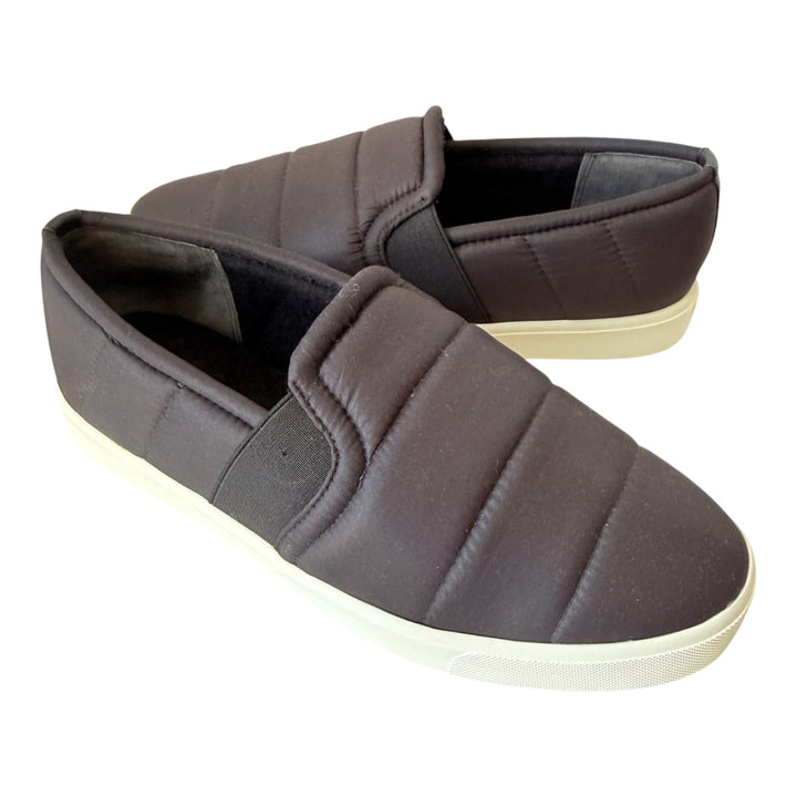 Vince Blair Black Quilted Slip On Sneakers Size 7