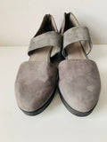 EILEEN FISHER Marlow Mary Jane
Wedge Gray Suede Women's Size 9.5