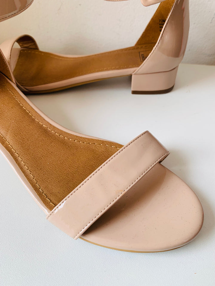 14th And Union Nude Patent Sandals Size 7.5