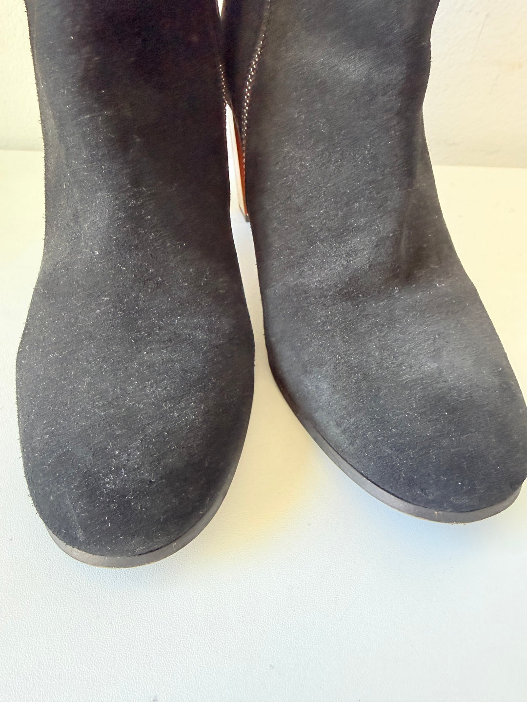 AllSaints Roka Black Suede Ankle Boots Size 40 (US 10)