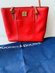 Dooney & Bourke Pebble Grain Lexington Tote in Red