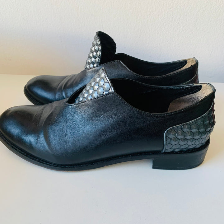 Daniella Lehavi Slip On Black And Grey Loafers Size 38