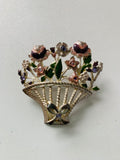 Vintage Kenneth Cole Flower Basket Brooch