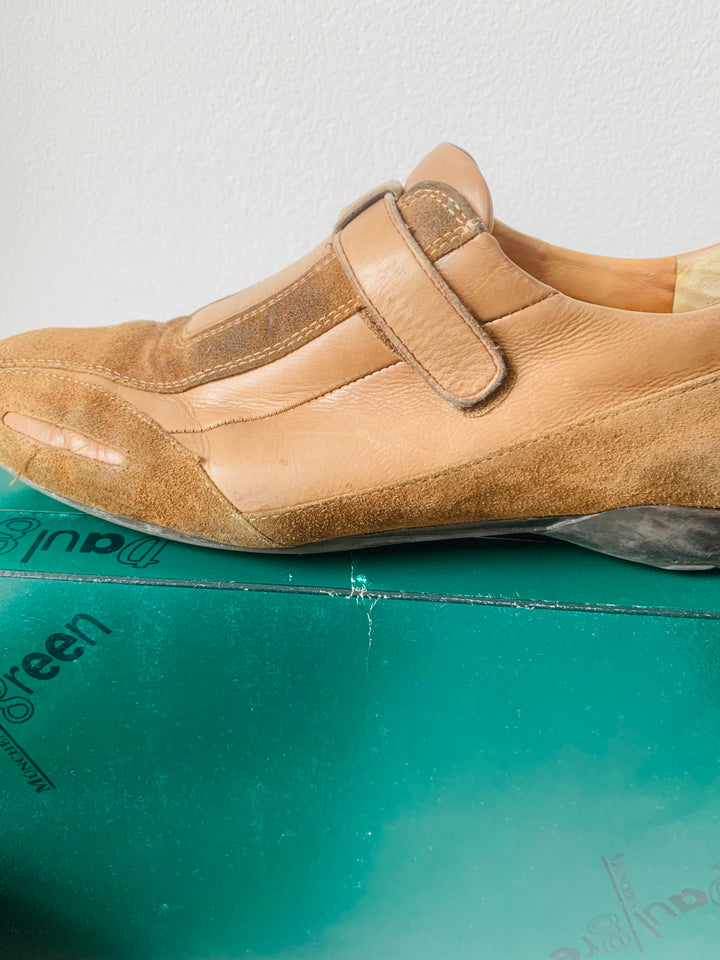 Paul Green Nisha Suede Sneaker In Tan/Brown Size 8.5 Women’s