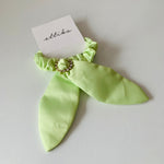 Ettika Mint Green Fabric & Rhinestone Hair Scrunchie New