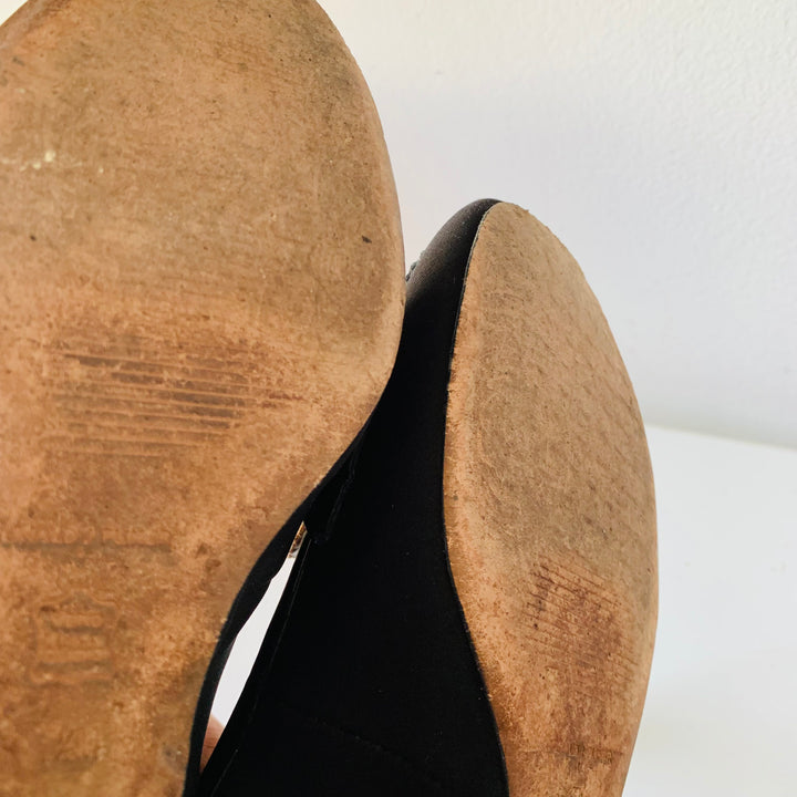 Donald Pliner Black Patent Wedges Size 7.5