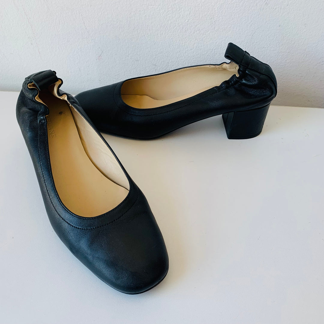 Everlane All Day Italian Black Leather Women’s Pump Size 9