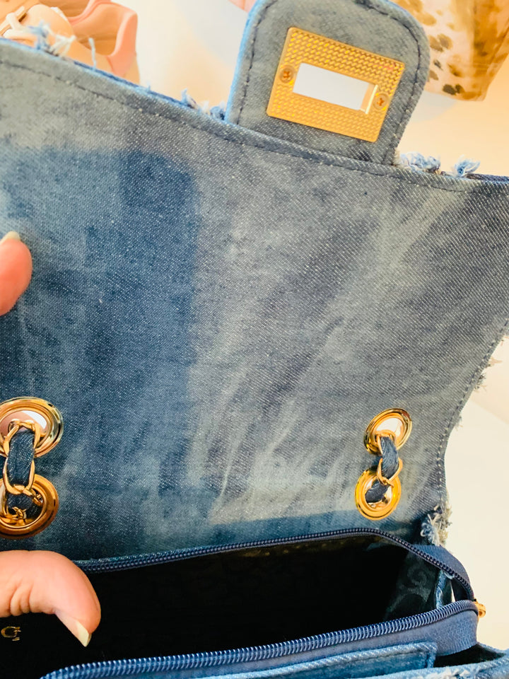 M Marco Quilted Jean Handbag /Crossbody