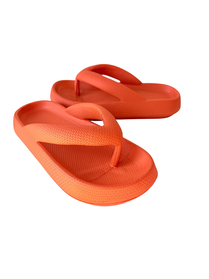 The Cloudies Orange Waterproof Flip Flops New Size 36-37