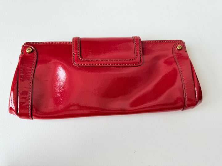 Cole Haan Vintage Red Patent Leather Clutch