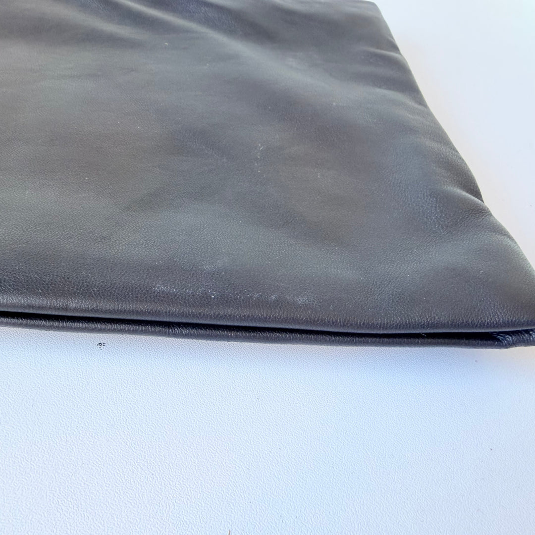 Allsaints Bettina Black Gold Studded Leather Clutch