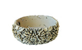Carved Cream and Rhinestone Hinge Bracelet