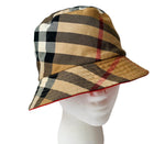 Burberry Authentic Reversible Cotton Blend Bucket Hat in Red