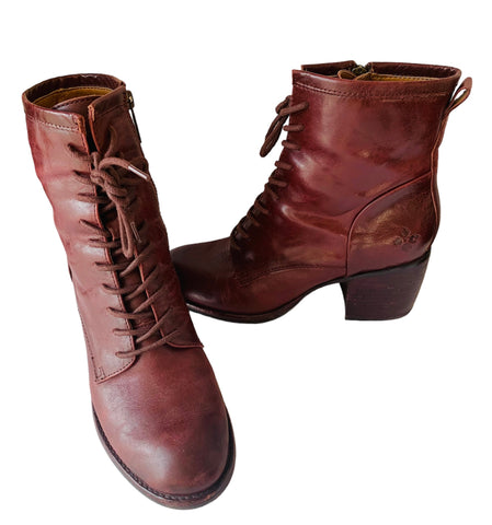 Patricia Nash Sicily Women’s Boots In Red Merlot Size 9.5