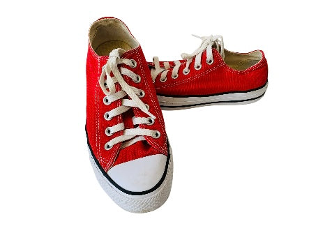 Converse Chuck Taylor All Star Red Canvas Sneakers Size 7.5 Women’s