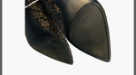 Nine West Xeena Black Glitter Kitten Heel Pump Women’s Size 10.5