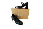 Christian Louboutin Miss Jane 55 Patent Leather Shoes Size 37 NEW IN BOX