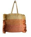 Shiraleah Chicago Ombré Jute Tote Bag