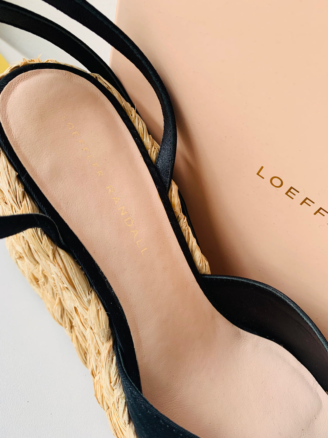 Loeffler Randall Tallulah Black Wedge Closed Toe Sandals Size 10 New in box
