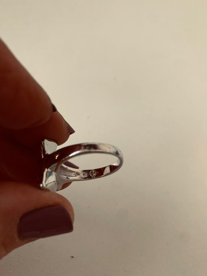 Swarovski Triangle Ring Size 8.5