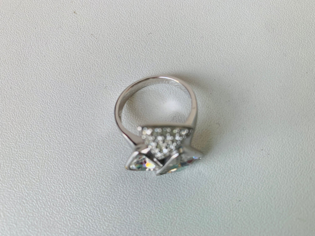 Swarovski Triangle Ring Size 8.5