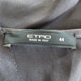 Etro Silver Silk Top Size 44/8