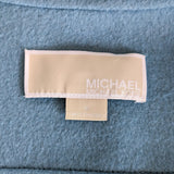 MICHAEL Michael Kors Blue Wool Moto Jacket Size Medium