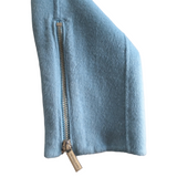 MICHAEL Michael Kors Blue Wool Moto Jacket Size Medium