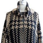 St John Plaid Poncho Size Medium