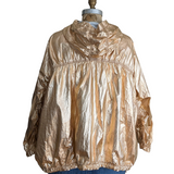 Free People Rose Gold Windbreaker Size Medium NWT